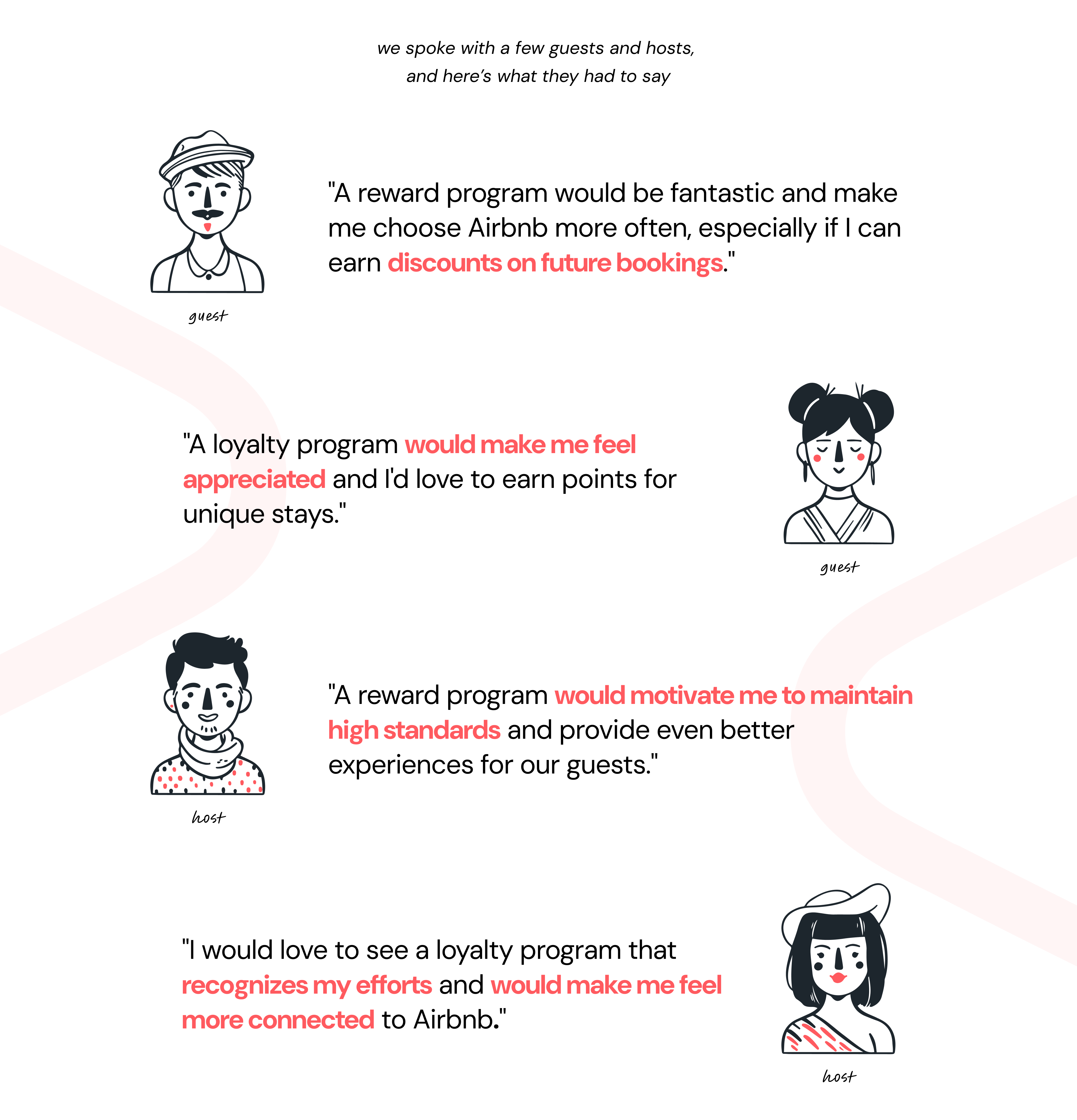 Guest and host interview process