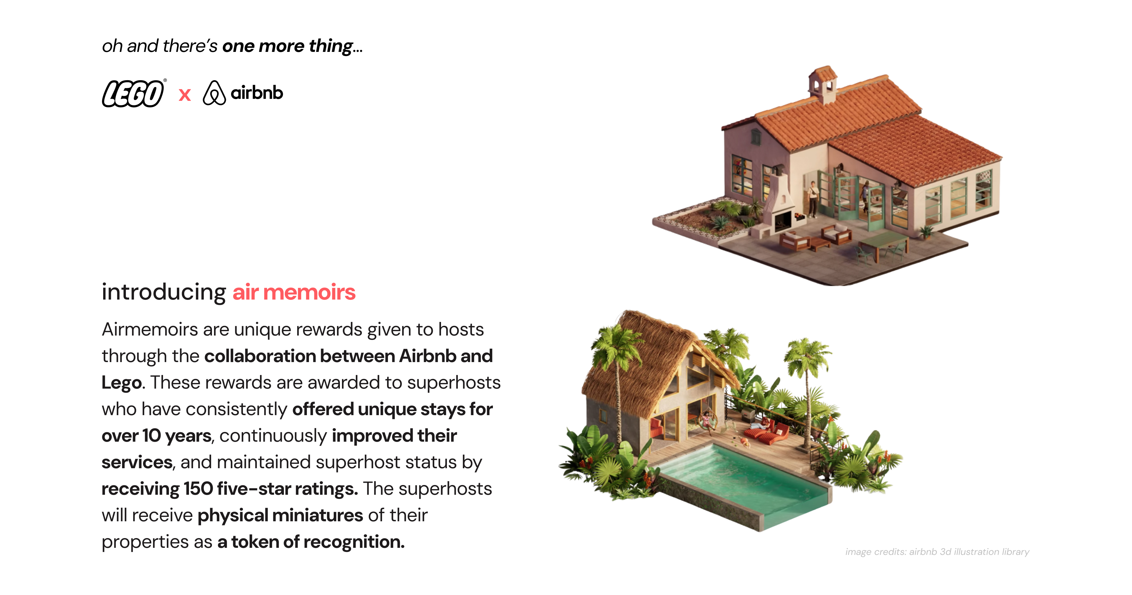 Air Memoirs: a LEGO x Airbnb collaboration rewarding long-tenured superhosts with physical miniatures of their properties